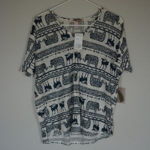 Ancient Animal Knit Top